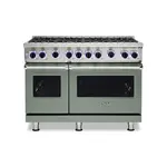 Viking VGR74828BEULP 7 Series 48" Sealed Burner Gas Range with 8 Burners (Eucalyptus, Liquid Propane)