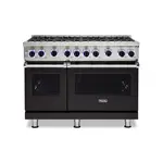 Viking VGR74828BONLP 7 Series 48" Sealed Burner Gas Range with 8 Burners (Onyx, Liquid Propane)