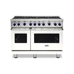 Viking VGR74828BPWLP 7 Series 48" Sealed Burner Gas Range with 8 Burners (Pure White, Liquid Propane)