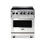 Viking VIR53024BPW 5 Series 30" Induction Self-Clean Range with 4 Elements (Pure White)