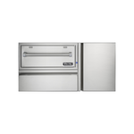 Viking VQEWD5421SS 5 Series 42 inch Warming Drawer with Stainless Steel Construction, On Indicator Light and 90-220 Degrees Temperature Range in Stainless Steel