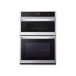 LG WCEP6423F 30 inch Double Wall Oven and Microwave Combination with 1.7 Microwave and 4.7 Oven cu. ft. Capacity, Convection Technology with Air Fry, EasyClean® and Self Clean, SmoothTouch® Glass Controls (PrintProof Stainless Steel)