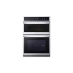 LG WCEP6427F 30 inch Electric Smart Double Wall Oven and Microwave Combination with 1.7 Microwave and 4.7 Oven cu. ft. Capacity, InstaView®, True Convection, Air Fry, PrintProof Stainless Steel