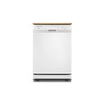 Whirlpool WDP370PAHW 24" Heavy-Duty Dishwasher with 1-Hour Wash Cycle, Soil Sensor, High-Temperature Wash Option (White)