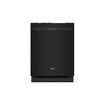 Whirlpool WDT550SAPB 24" Built-In Dishwasher with 14 Place Settings, Quick Wash Cycle, Delay Start, 3-Piece Silverware Basket (Black)