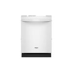 Whirlpool WDT550SAPW 24" Built-In Dishwasher with 14 Place Settings, Quick Wash Cycle, Delay Start, 3-Piece Silverware Basket (White)