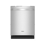 Whirlpool WDT550SAPZ 24" Built-In Dishwasher with 14 Place Settings, Quick Wash Cycle, Delay Start, 3-Piece Silverware Basket (Fingerprint Resistant Stainless Steel)