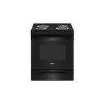 Whirlpool WEC310S0LB 30" Electric Range with 4 Coil Burners, 2600 Watts Heating Power, 4.8 cu. ft. Oven Capacity, Sabbath Mode, ADA Compliant (Black)