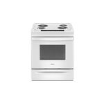 Whirlpool WEC310S0LW 30" Electric Range with 4 Coil Burners, 2600 Watts Heating Power, 4.8 cu. ft. Oven Capacity, Sabbath Mode, ADA Compliant (White)