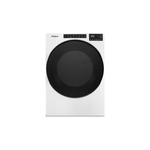 Whirlpool WED5605MW 27" Electric Dryer with 7.4 cu. ft. Capacity, Wrinkle Shield™ Option, Advanced Moisture Sensing, EcoBoost™ option (White)