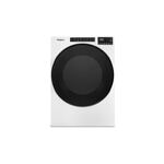 Whirlpool WED6605MW 27" Electric Wrinkle Shield Dryer with 7.4 cu. ft. Capacity, Advanced Moisture Sensing, EcoBoost™ Option, Static Reduce Option (White)