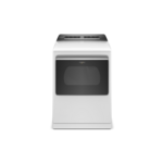 Whirlpool WED8127LW 27" Electric Dryer with 7.4 cu. ft. Capacity, Advanced Moisture Sensing, EcoBoost™ Option, Static Reduce Option (White)