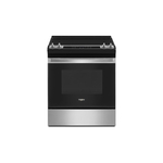 Whirlpool WEE515S0LS 30" Electric Range with 4 Elements, 4.8 cu. ft. Capacity, Ceramic Glass Cooktop, Sabbath Mode, Adjustable Self-Clean Cycle, ADA Compliant (Stainless Steel)