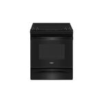 Whirlpool WEE515SALB 30" Electric Range with 4.8 cu. ft. Capacity, Ceramic Glass Cooktop, Sabbath Mode, Adjustable Self-Clean Cycle (Black)