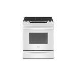 Whirlpool WEG515S0LW 30" Gas Range with 4 Sealed Burners, 5 cu. ft. Capacity, Two SpeedHeat Burners, Adjustable Self-Clean Cycle (White)