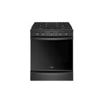 Whirlpool WEG750H0HB 30" Smart Slide-in Gas Range with 5 Sealed Burners, 5.8 cu. ft. Capacity, Scan-to-Cook technology,  Air Fry, ADA Compliant (Black)