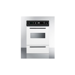 Summit WEM715KW 24" Electric Single Wall Oven with 2.92 cu. ft. Capacity, 115 Volts Operation, Storage Compartment, Two Wire Racks and Digital Clock and Timer (White)