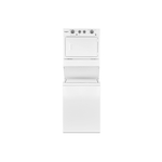 Whirlpool WET4027HW Electric Stacked Laundry Center with 3.5 cu. ft. Washer Capacity, 5.9 cu. ft. Dryer Capacity, 9 Wash cycles, AutoDry™, Bleach Dispenser