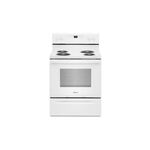 Whirlpool WFC315S0JW 30 inch Freestanding Electric Range with 4 Coil Elements, 4.8 cu. ft. Oven Capacity, 2400 Watts Heating Power, Adjustable Self-Cleaning Technology (White)