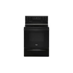 Whirlpool WFE320M0JB 30" Electric Range with 4 Elements, 5.3 cu. ft. Oven Capacity, Storage Drawer, Ceramic Glass Top