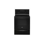 Whirlpool WFE525S0JB 30" Freestanding Electric Range with 5 Elements, 5.3 cu. ft. Oven Capacity, Frozen Bake, FlexHeat (Black)