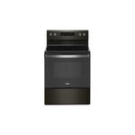 Whirlpool WFE525S0JV 30" Freestanding Electric Range with 5 Elements, 5.3 cu. ft. Oven Capacity, Frozen Bake, FlexHeat (Black Stainless Steel)