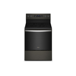 Whirlpool WFE550S0LV 30" Freestanding Electric Range with 5 Elements, 5.3 cu. ft. Oven Capacity, Frozen Bake™, Two FlexHeat™ (Black Stainless Steel)