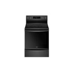 Whirlpool WFE775H0HB 30 inch Freestanding Electric Range with 6.4 cu. ft. Capacity, Fan Convection, Fingerprint Resistant, Frozen Bake™ Technology in Black