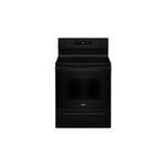 Whirlpool WFES3530RB 30" Electric Range with 4 Radiant Elements, 3000 Watts Heating Power, Warm Zone, Storage Drawer (Black)