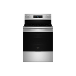 Whirlpool WFES5030RS 30" Electric Range with 5 Elements, 5.3 cu. ft. Oven Capacity, Air Cooking technology, No Preheat Air Fry (Stainless Steel)