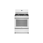 Whirlpool WFG320M0MB 30" Freestanding Gas Range with 5.1 cu. ft. Capacity, Edge-to-Edge Cast-Iron Grates, Two SpeedHeat™ Burners, Sabbath Mode (Black)