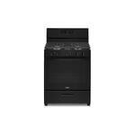 Whirlpool WFG505M0MB 30" Freestanding 5 Sealed Burners, 5.1 cu. ft. Oven Capacity, Broiler Drawer, Hidden Bake Element (Black)