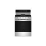 Whirlpool WFGS7530RZ 30" Freestanding Smart Gas Range with 5 Sealed Burners, 5.3 cu. ft. Oven Capacity, Air Cooking Technology, No Preheat Air Fry, Steam/Self Clean and High-Speed Preheat (Fingerprint Resistant Stainless Steel)