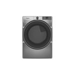 Whirlpool WGD5720RR 27 inch Gas Dryer with 7.4 cu. ft. Capacity, Wrinkle Shield™ Option, AI Intelligent Dry, Cycle Notification, Voice Control (Radiant Silver)