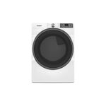 Whirlpool WGD5720RW 27 inch Gas Dryer with 7.4 cu. ft. Capacity, Wrinkle Shield™ Option, AI Intelligent Dry, Cycle Notification, Voice Control (White)