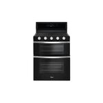 Whirlpool WGG745S0FE 30 inch Dual Oven Gas Range with 5 Sealed Burners, 16000 BTU Heating Power, 6 cu. ft. Total Capacity, Temperature Sensor (Black Ice)