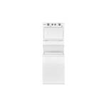 Whirlpool WGT4027HW 27" Gas Stacked Laundry Center with 3.5 cu. ft. Washer Capacity and 5.9 cu. ft. Dryer Capacity, AutoDry™ Drying System, Bleach Dispenser, 4 Drying Cycles in White