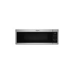 Whirlpool WML35011KS 30" Over-the-Range Microwave with 360 CFM, 1.1 cu. ft. Capacity, 1000 Watts Cooking Power, Microwave Presets, Blue LED display (Stainless Steel)