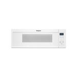 Whirlpool WML35011KW 30" Over-the-Range Microwave with 360 CFM, 1.1 cu. ft. Capacity, 1000 Watts Cooking Power, Microwave Presets, Blue LED display (White)