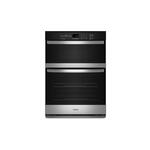 Whirlpool WOEC3030LS 30" Electric Wall Oven and Microwave Combination with 1.4 Microwave and 5.0 Oven cu. ft. Capacity, Keep Warm™ Setting, Hidden Bake Element, Electronic Touch Controls in Stainless Steel