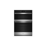 Whirlpool WOEC7030PV 30" Wall Oven Microwave Combo with 6.4 cu. ft. Capacity, Air Fry Mode, Adjustable Self-Clean Cycle, Sabbath Mode (Fingerprint Resistant Stainless Steel)