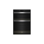 Whirlpool WOEC7030PZ 30" Wall Oven Microwave Combo with 6.4 cu. ft. Capacity, Air Fry Mode, Adjustable Self-Clean Cycle, Sabbath Mode (Black Stainless Steel with PrintShield Finish)