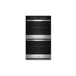 Whirlpool WOED3030LS 30" Electric Double Wall Oven and Upper Wall Oven with 5.0 cu. ft. and Lower Wall Oven 5.0 cu. ft. Capacity, 10.0 cu. ft. Total Capacity, 3-in-1 Wall Oven, Keep Warm Setting, Electronic Touch Controls, in Stainless Steel