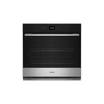 Whirlpool WOES5930LZ 30" Single Wall Oven with 5 cu. ft. Oven Capacity, Air Fry Mode When Connected, Steam Clean Option, Convect Bake in Fingerprint Stainless Steel