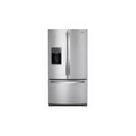 Whirlpool WRF757SDHZ 36" Freestanding French Door Refrigerator 26.8 cu. ft. Capacity, Adjustable Gallon Door Bins, Spillproof Glass Shelves, in Fingerprint Resistant Stainless Steel (Fingerprint Resistant Stainless Steel)