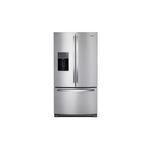 Whirlpool WRF767SDHZ 36" French Door Refrigerator with 27 cu. ft. Storage Capacity, Spillproof Glass Shelves, Dual Icemakers, Tap Touch Control (Fingerprint Resistant Stainless Steel)