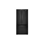 Whirlpool WRFF5333PB 33" Freestanding French Door Refrigerator 22.1 cu. ft. Capacity, Adaptive Defrost, Frameless Glass Shelves, Humidity-Controlled Crispers  (Black)