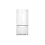 Whirlpool WRFF5333PW 33" Freestanding French Door Refrigerator 22.1 cu. ft. Capacity, Adaptive Defrost, Frameless Glass Shelves, Humidity-Controlled Crispers  (White)