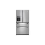 Whirlpool WRMF7736PZ 36" Wide French Door Refrigerator with 26 cu. ft. Capacity, Triple-Tier Freezer Storage, Dual Cooling, Adaptive Defrost (Fingerprint Resistant Stainless Steel)