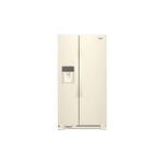 Whirlpool WRS311SDHT 33" Freestanding Side-by-Side Refrigerator with 21.0 cu. ft. Capacity, Adjustable Gallon Door Bins, LED Interior Lighting, Electronic Temperature Controls (Biscuit)